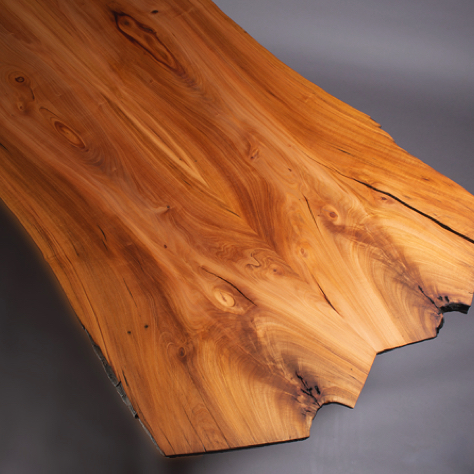 Madrone Table: bookmatched top. Madrone Table: bookmatched top.